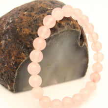 Load image into Gallery viewer, Pink Ebony Bracelet Set - Rhodonite, Rose Quartz, Black Onyx